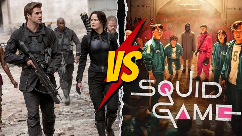 Squid Game (Netflix) در مقابل The Hunger Games (HBO)