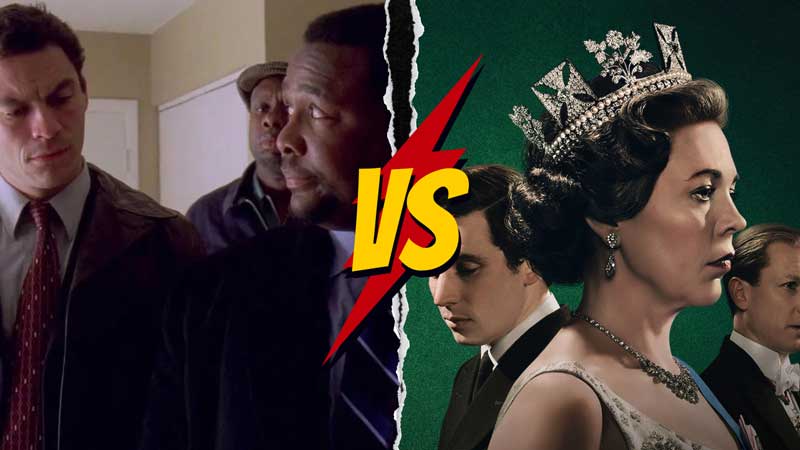 The Crown (Netflix) در مقابل The Wire (HBO)