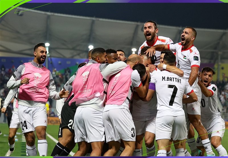 تیم ملی فلسطین برای نخستین بار به مرحله یک‌هشتم نهایی جام ملت‌های آسیا صعود کرد